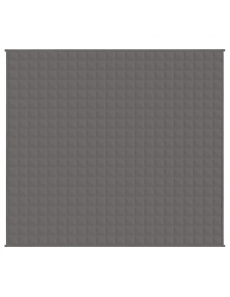 Coperta Ponderata Grigia 200x225 cm 9 kg Tessuto