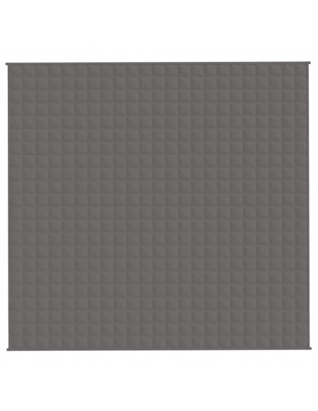 Coperta Ponderata Grigia 220x235 cm 11 kg Tessuto