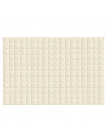 Coperta Ponderata Crema Chiaro 120x180 cm 5 kg Tessuto