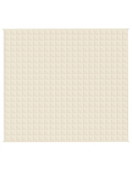 Coperta Ponderata Crema Chiaro 200x225 cm 9 kg Tessuto