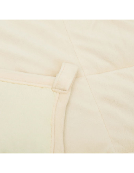Coperta Ponderata Crema Chiaro 200x225 cm 9 kg Tessuto