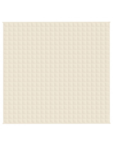 Coperta Ponderata Crema Chiaro 220x235 cm 11 kg Tessuto