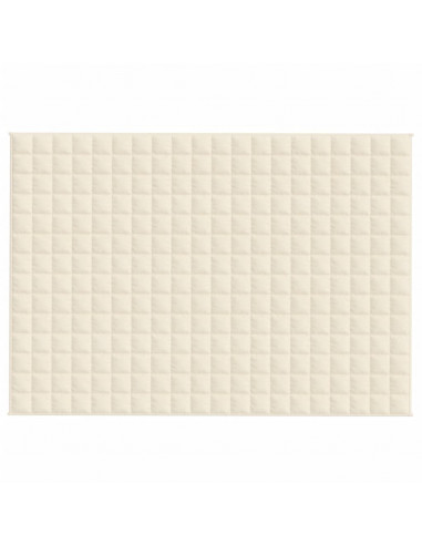 Coperta Ponderata Crema Chiaro 140x200 cm 10 kg Tessuto