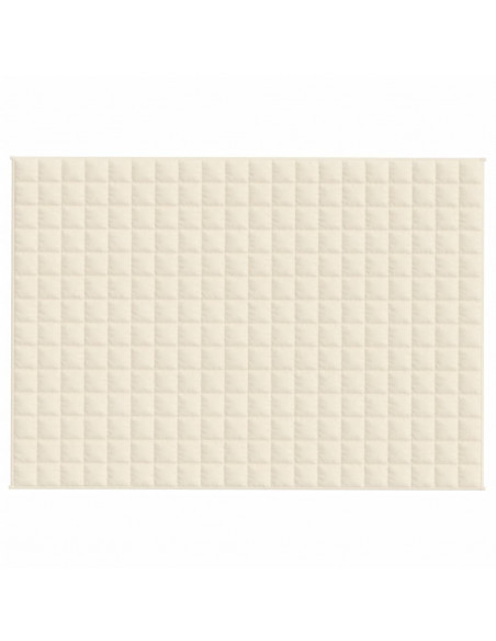 Coperta Ponderata Crema Chiaro 140x200 cm 10 kg Tessuto