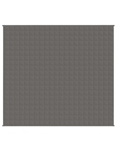 Coperta Ponderata Grigia 200x220 cm 9 kg Tessuto