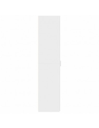 Credenza Bianca 30x42,5x185 cm in Legno Multistrato