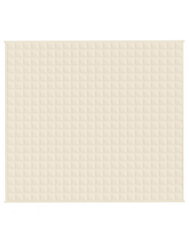 Coperta Ponderata Crema Chiaro 200x220 cm 9 kg Tessuto