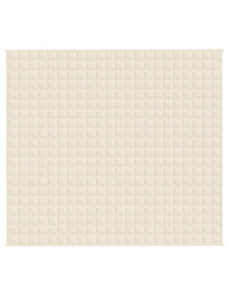 Coperta Ponderata Crema Chiaro 200x220 cm 9 kg Tessuto