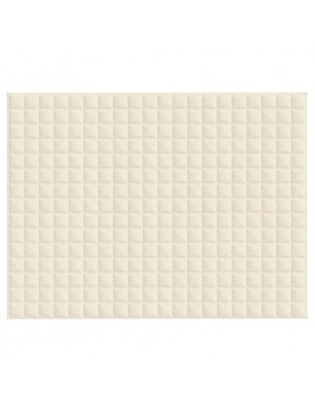 Coperta Ponderata Crema Chiaro 150x200 cm 7 kg Tessuto