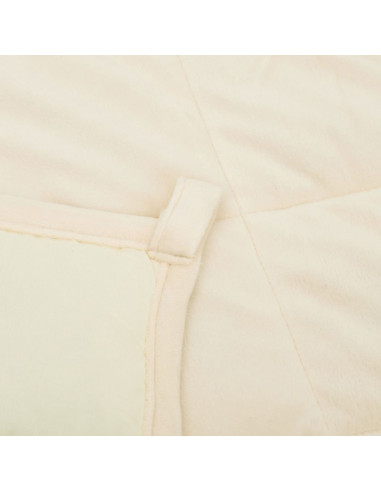 Coperta Ponderata Crema Chiaro 220x260 cm 15 kg Tessuto
