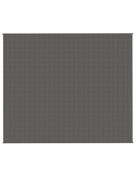 Coperta Ponderata Grigia 220x260 cm 15 kg Tessuto
