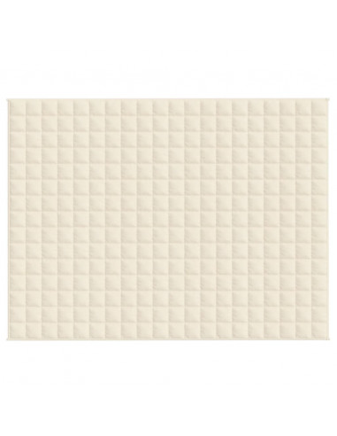 Coperta Ponderata Crema Chiaro 150x200 cm 11 kg Tessuto