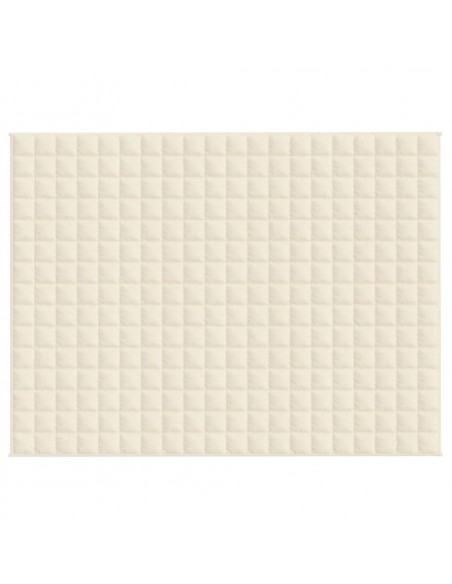 Coperta Ponderata Crema Chiaro 150x200 cm 11 kg Tessuto