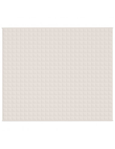 Coperta Ponderata Crema Chiaro 220x260 cm 11 kg Tessuto