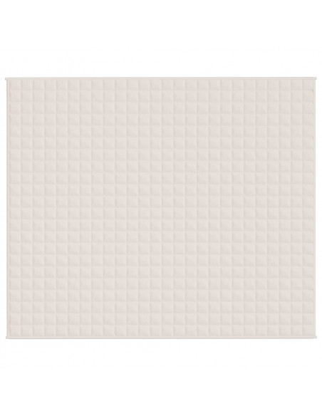 Coperta Ponderata Crema Chiaro 220x260 cm 11 kg Tessuto