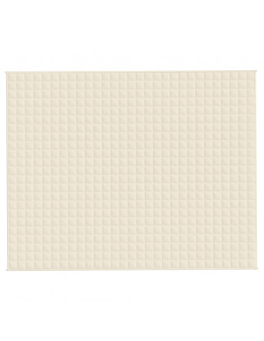 Coperta Ponderata Crema Chiaro 235x290 cm 15 kg Tessuto