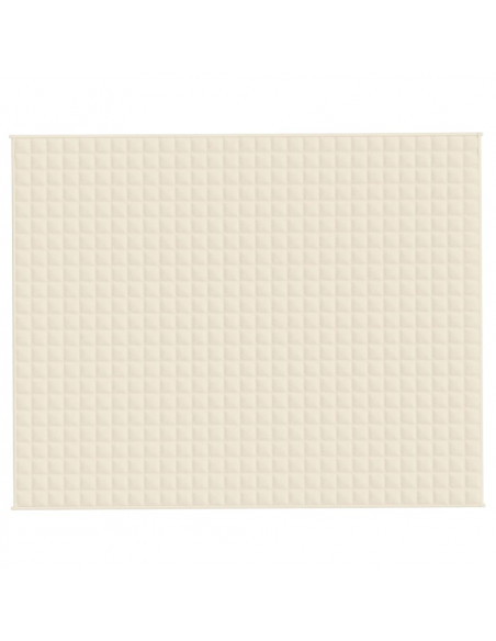 Coperta Ponderata Crema Chiaro 235x290 cm 15 kg Tessuto