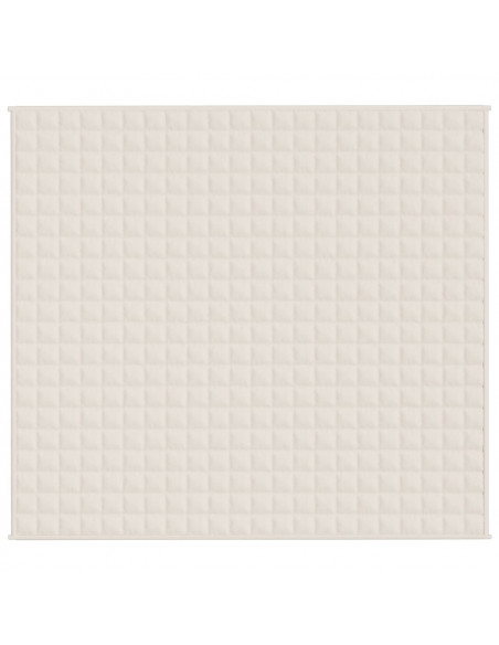 Coperta Ponderata Crema Chiaro 200x220 cm 9 kg Tessuto