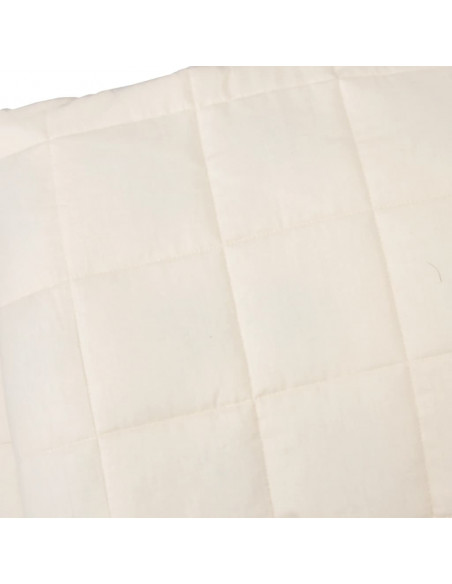 Coperta Ponderata Crema Chiaro 200x220 cm 9 kg Tessuto