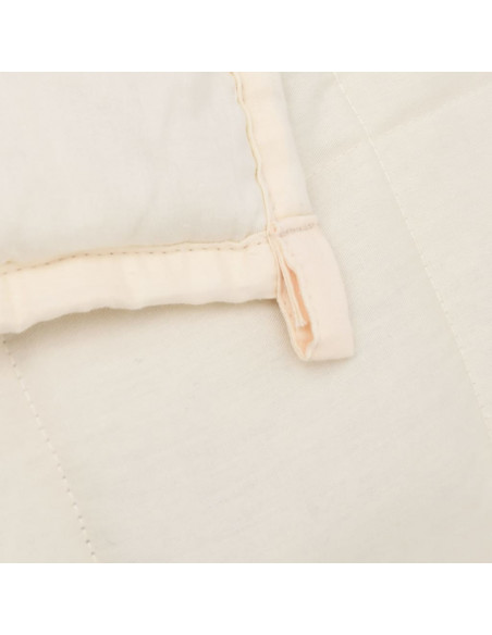 Coperta Ponderata Crema Chiaro 200x220 cm 9 kg Tessuto
