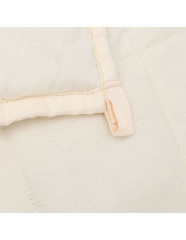 Coperta Ponderata Crema Chiaro 200x225 cm 9 kg Tessuto