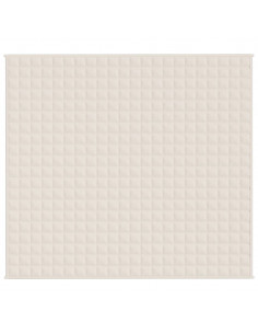 Coperta Ponderata Crema Chiaro 200x230 cm 9 kg Tessuto 2