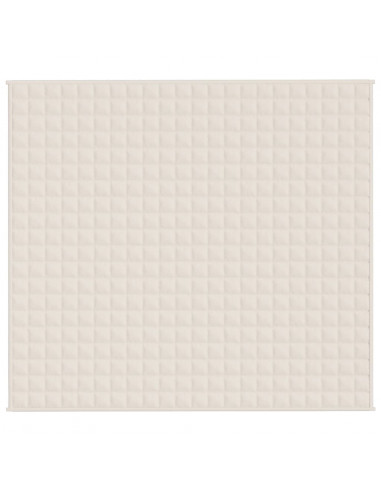 Coperta Ponderata Crema Chiaro 200x230 cm 9 kg Tessuto