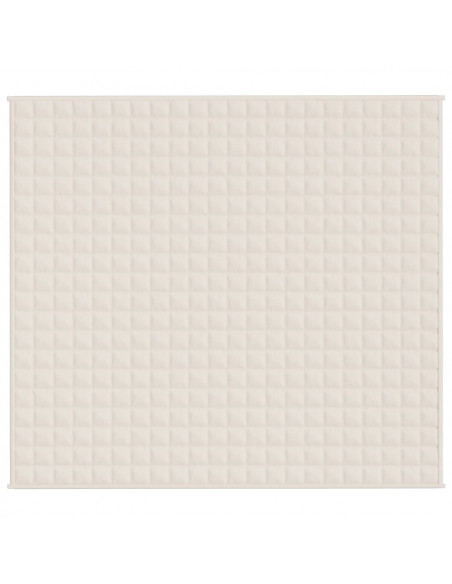 Coperta Ponderata Crema Chiaro 200x230 cm 9 kg Tessuto