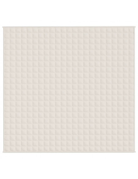 Coperta Ponderata Crema Chiaro 220x235 cm 15 kg Tessuto