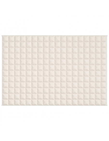Coperta Ponderata Crema Chiaro 120x180 cm 5 kg Tessuto