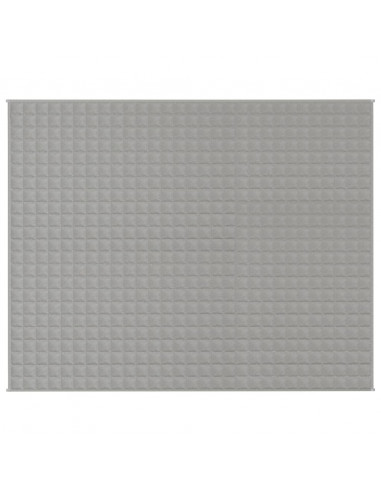 Coperta Ponderata Grigia 235x290 cm 15 kg Tessuto