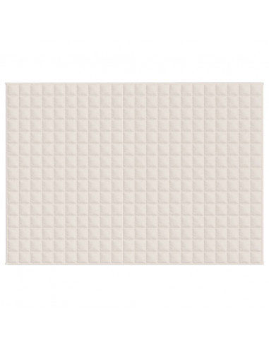 Coperta Ponderata Crema Chiaro 155x220 cm 7 kg Tessuto