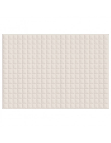 Coperta Ponderata Crema Chiaro 155x220 cm 7 kg Tessuto