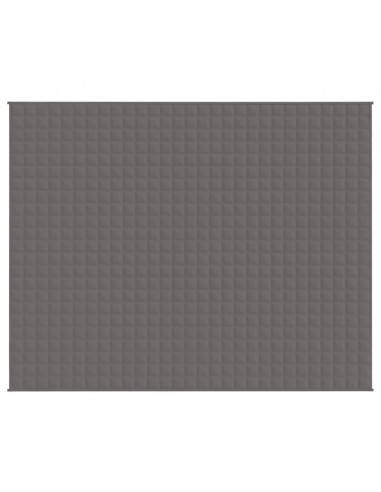 Coperta Ponderata Grigia 235x290 cm 15 kg Tessuto