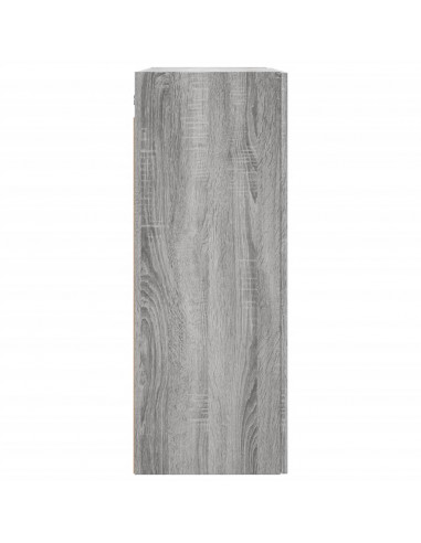 Armadietti a Parete 2 pz Grigio Sonoma in Legno Multistrato