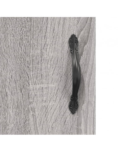 Armadietti a Parete 2 pz Grigio Sonoma in Legno Multistrato