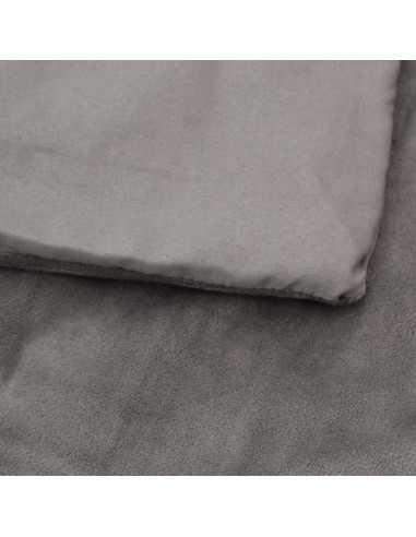 Coperta Ponderata con Copertura Grigia 120x180 cm 5 kg Tessuto