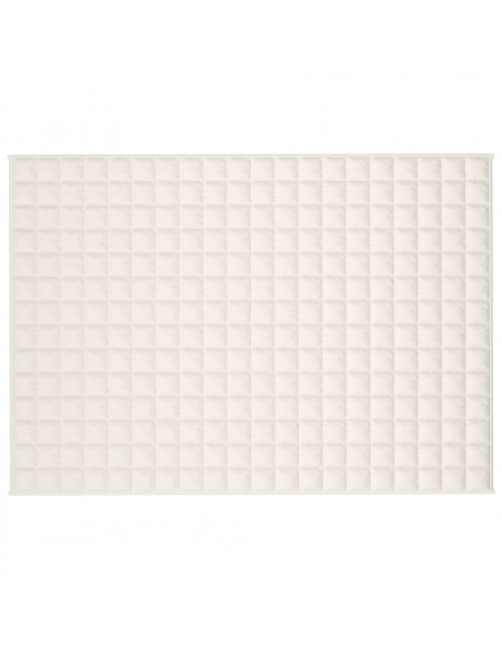 Coperta Ponderata Crema Chiaro 138x200 cm 10 kg Tessuto
