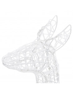 Famiglia di Renne di Natale 300 LED Blu in Acrilico