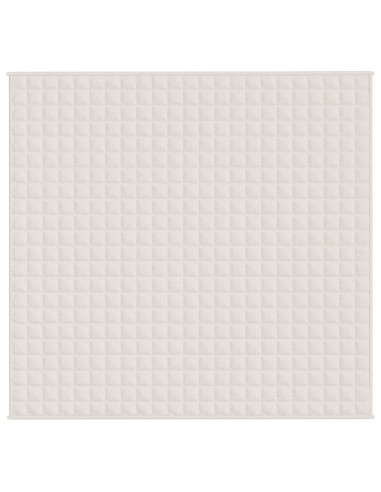 Coperta Ponderata Crema Chiaro 220x230 cm 11 kg Tessuto