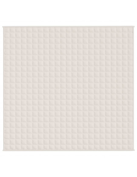 Coperta Ponderata Crema Chiaro 220x230 cm 11 kg Tessuto
