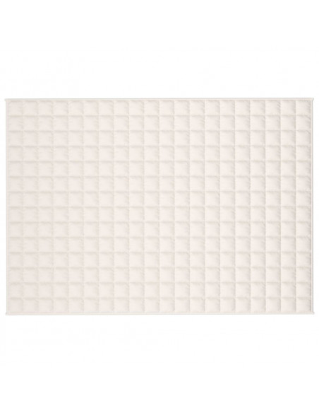 Coperta Ponderata Crema Chiaro 140x200 cm 10 kg Tessuto
