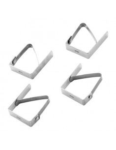 Fermatovaglia Pedrini 0003 LILLO A Molla Acciaio satinato Acciaio sati