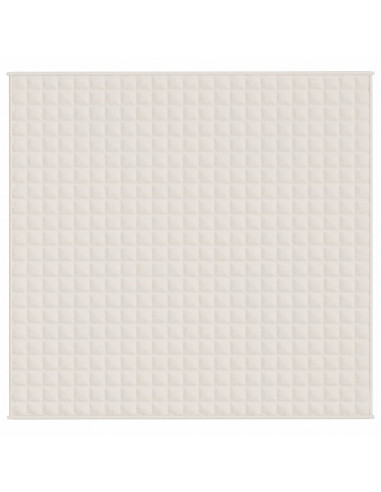 Coperta Ponderata Crema Chiaro 220x240 cm 11 kg Tessuto
