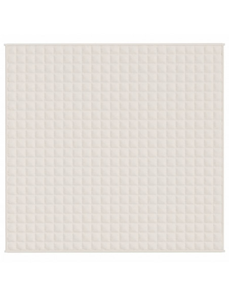 Coperta Ponderata Crema Chiaro 220x240 cm 11 kg Tessuto