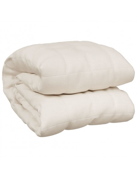 Coperta Ponderata Crema Chiaro 137x200 cm 10 kg Tessuto