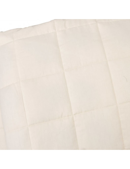 Coperta Ponderata Crema Chiaro 137x200 cm 10 kg Tessuto