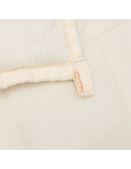 Coperta Ponderata Crema Chiaro 137x200 cm 10 kg Tessuto