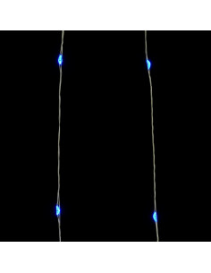 Filo di Micro Luci Fatate Sferiche 40m 400 LED Blu 8 Funzioni