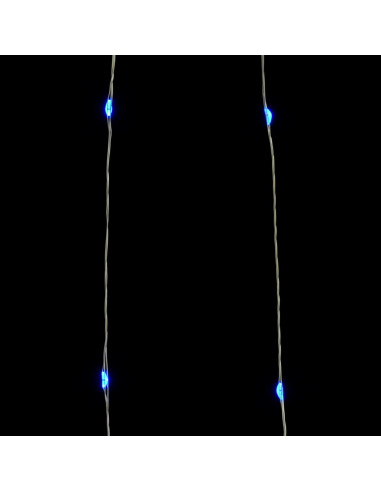 Filo di Micro Luci Fatate Sferiche 40m 400 LED Blu 8 Funzioni